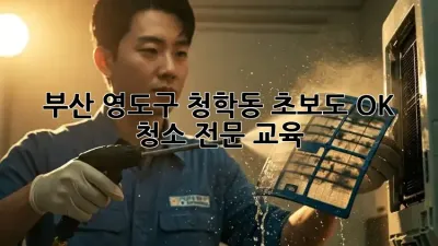 부산 영도구 청학동 초보도 OK! 청소 전문 교육